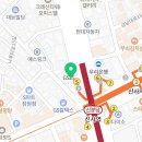 신사역 5번출구 앞 횡단보도 이미지