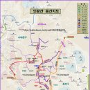 (2-1) 인왕산 등산지도, 등산코스, 산행지도, 산행코스, 등산로입구 안내(무악재역-마을버스종점-환희사계곡-서울성곽능선 북측-인왕산정상) 이미지