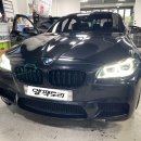 [부산 BMW] F10 15인치 안드로이드 모니터·크리스탈 기어봉·엠비언트 시공 후기