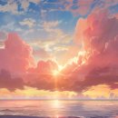 노을빛바다 이미지