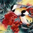 컬러풀 수채화 이미지