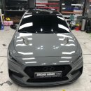 101게라지 | i30 N라인 에이버리 락그레이 전체랩핑 시공 후기