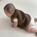 CB014 | 베네베네 덤블베스트 플리스 조끼 24M - 6개월 아기 착샷