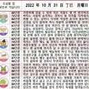 2022년 10월 31일 운세 및 세상 소식 이미지