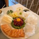 저동초등학교 | 일산 밤리단길 신상 술집 <밤의한잔> 분위기 맛집 데이트 코스로 딱인 곳 연어 육회 후기