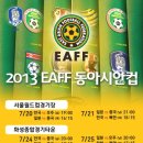 2013 동아시안컵 남녀 국제축구대회 일정및 예매 이미지