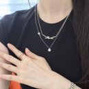 티파니 노트 펜던트 로즈골드 및 플래티늄 다이아 목걸이 착용샷 추천 후기