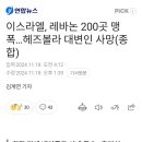 이스라엘, 레바논 200곳 맹폭...헤즈볼라 대변인 사망 이미지