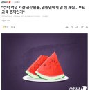 "수박 먹던 서산 공무원들, 민원인에게 안 줘 괘씸…부모 교육 문제인가" 이미지