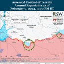 러시아 공세 캠페인 평가, 2024년 2월 9일(우크라이나 전황) 이미지