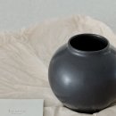 moon 도자기 | 달항아리 화분 인테리어 르세브 Fullmoon 01 사유black