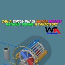 🔥🔥Can A single phase motor can rotate without adding a capacitor? 이미지