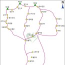 중국 단동 오룡산 지도 / 트레킹 개념도 이미지