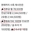 내년도 임금 인상 안(아직 미확정) 이미지