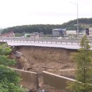 오산시 도로 옹벽 붕괴 이미지
