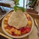 감성초등학교 | 압구정 빙수 맛집 노르디 복숭아빙수 후기