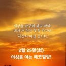 2월 25일(화)아침을 여는 건강한 에코힐링(글 전체보기는 글주소 클릭!) 이미지