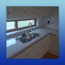 GR(진안군)-[가전길]-하-1 | 오로라그레이 인조대리석 싱크대상판 시공 상부장 하부장 교체하길 잘했어요