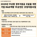 [공고 안내] 2025년도 무상환 정부지원금 조달을 위한 기업 R&amp;D역량 무상진단 코칭지원사업 계획 안내 이미지