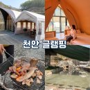 폭포가 있는 캠핑장 | 천안 감성 숙소 몽키캠핑장 서울 근교 당일치기 글램핑