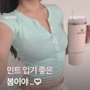 H-009 | 올봄 유행하는 민트 컬러 패션 아이템 모음집 🛼 (티셔츠, 가디건, 슬리브리스, 치마, 블라우스, 볼캡...