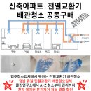 김해구산푸르지오파크테르 전열교환기 배관 급기 라인 전체청소, 에어컨 분해세척 공동구매 진행
