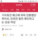 기자회견 예고에 하락 전환했던 하이브, 민희진 발언 확인하고는 상승 마감 이미지