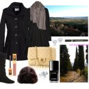 Leighton Skirted Coat &amp; CHANEL bags 이미지