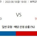 8월18일 일본야구 자료정보 이미지