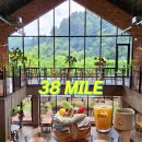 남춘천주유소 | 춘천 대형 베이커리 카페 38MILE 숲뷰 정원있는 카페