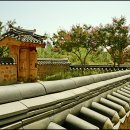 꽃과 한옥 이미지