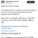 [KBO] 루이스 리베라토 한화행 (플로리얼 대체 용병) 이미지