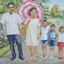 김애숙(수수)_1969년 우리가족_수채화(취미 미술 동호회 화실) 이미지