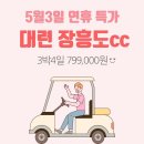 [대륙의 선풍기 장흥도가 돌아왔다 특집] 📢 대련!! 장흥도cc 5월3일 황금연휴 특가! 이미지