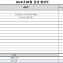 2024년 05월 시재정리표 입니다 이미지