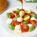 토마토 카프레제 콘디멘토 발사믹식초 넣고 발사믹소스 만들기 이미지