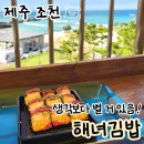 김밥여행 | 조천읍 혼자 여행 중 함덕 해녀김밥 혼밥 후기, 딱새우김밥 내돈내산
