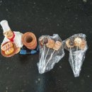 [새제품] 파르페컵 2P, 도자기 수저통 및 국자 받침, 아이스크림잔(빙수그릇), 디저트 포크세트(7P) 이미지