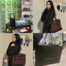 강남-166 | 롱샴 LONGCHAMP 르 플리아쥬 그린 숄더백 라지 모카 색상 내돈내산 백화점 매장 방문 구매 후기