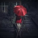 빨간우산 이미지