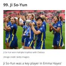 지소연, 역사상 세계 최고 여자 축구선수 99위 선정 이미지