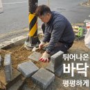 계류 및 원형바닥분 | 관악구 보도블록 단차보수|전봇대 기초석 원형 돌려깎기