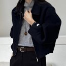 썸씽엘스 핸드메이드집업숏코트 이미지