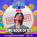 정국, 美GMA 서머 콘서트 K팝 솔로 최초 출격→티켓 매진 대란..역시 '월드 슈스' 이미지