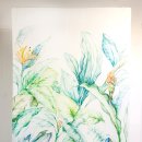 원단에 그리는 꽃그림(천아트) | 안양 수채화 천아트 내 여름 이불 내 그림으로 그리기