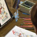 힐링 색연필화 이미지