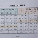 서해선 향남역 열차 시간표 이미지