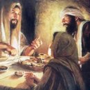 빵을 떼실 때에 예수님을 알아보았다.(4월 3일 부활 팔일 축제 수요일) 이미지