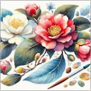 수채화 그리기 이미지