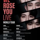 ＜2019. 더로즈 콘서트 : WE ROSE YOU LIVE World Tour : 미국 현지 공연일/(예정)시 & 대한민국 일시＞& ＜미국 지도: 이동 경로＞ 이미지